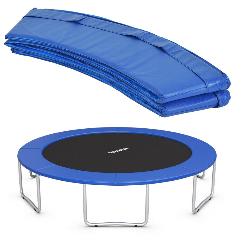 10Ft Waterproof Safety Trampoline  Bounce Frame Spring Cover Outdoor/Indoor-Navy