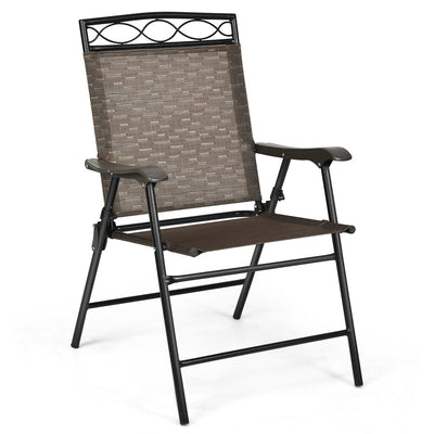 Set of 4 Patio Folding Chairs