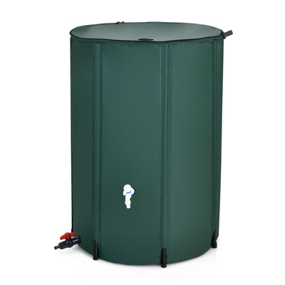 100 Gallon Portable Rain Barrel Water Collector Tank with Spigot Filter