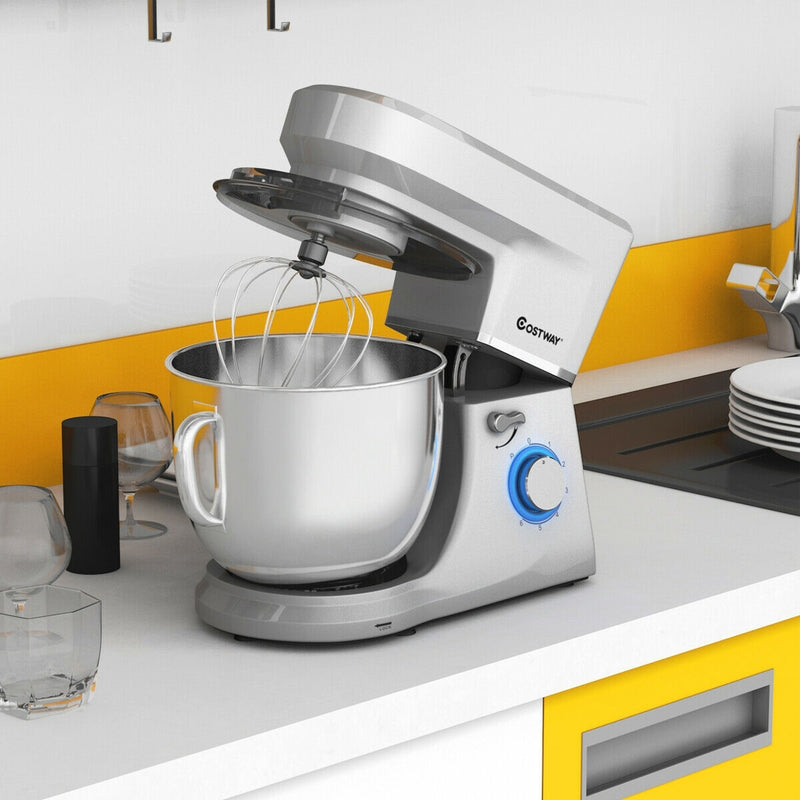 7.5 Qt Tilt-Head Stand Mixer with Dough Hook-White