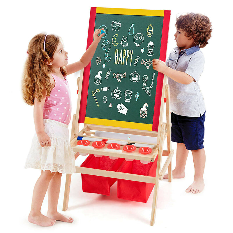 Flip-Over Double-Sided Kids Art Easel