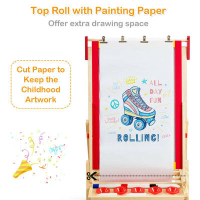 Flip-Over Double-Sided Kids Art Easel