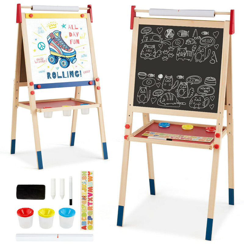 All-in-One Wooden Height Adjustable Kid&