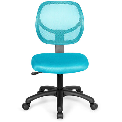 Low-back Computer Task Office Desk Chair with Swivel Casters-Green