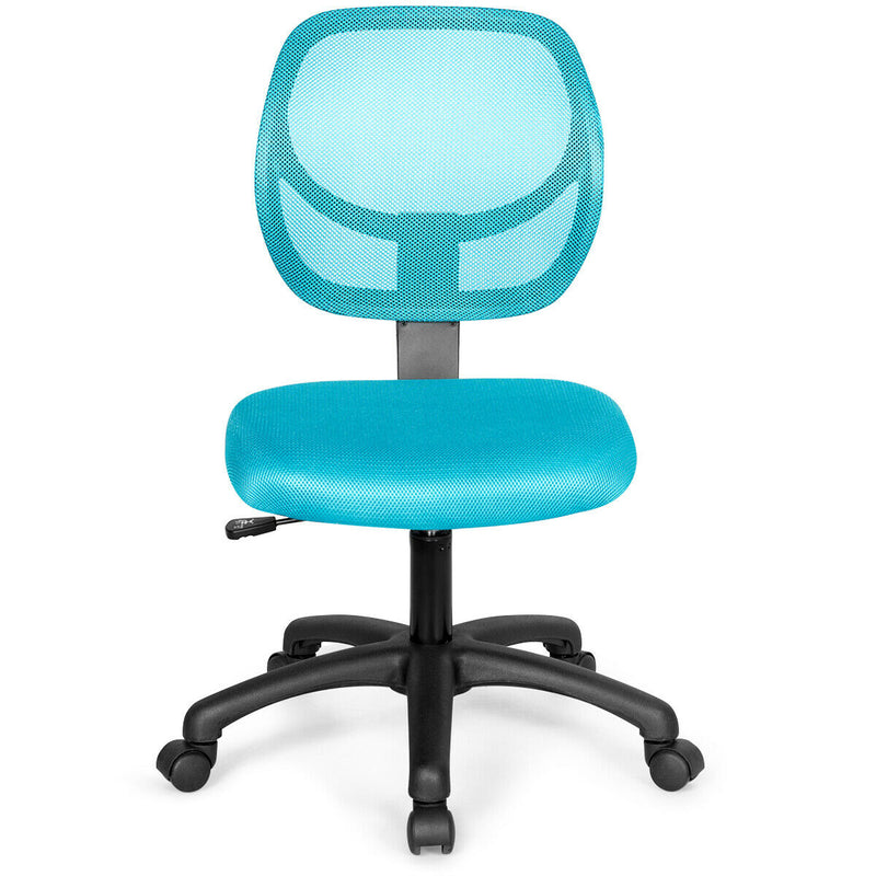 Low-back Computer Task Office Desk Chair with Swivel Casters-Green