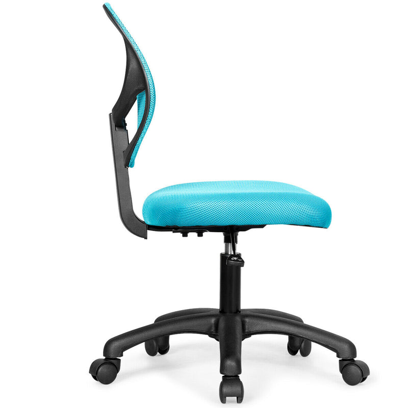 Low-back Computer Task Office Desk Chair with Swivel Casters-Green