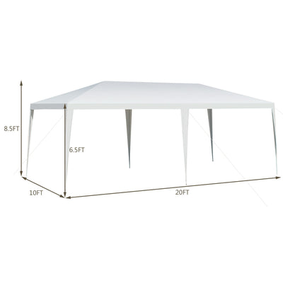 10 x 20 Feet Waterproof Canopy Tent with Tent Peg and Wind Rope