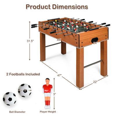 48 Inch Foosball Table Indoor Soccer Game