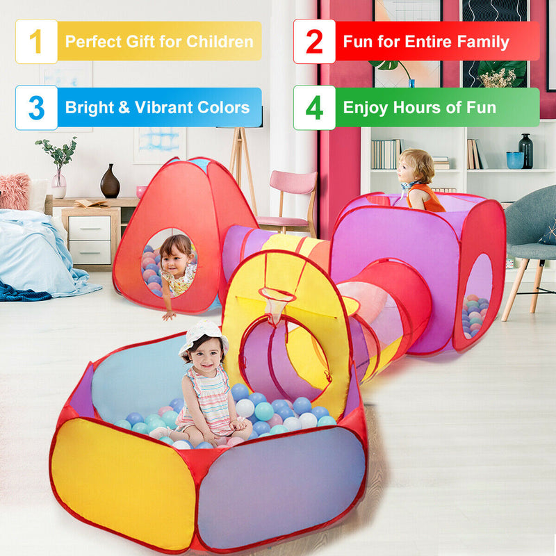 7 Pieces Kids Ball Pit Pop Up Play Tents