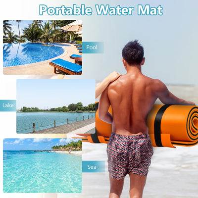 3-Layer Relaxing Tear-proof Water Mat-Orange