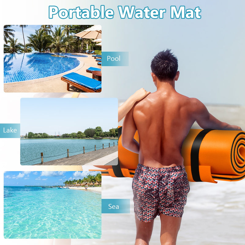 3-Layer Relaxing Tear-proof Water Mat-Orange