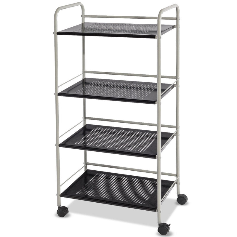 4 Tiers Rolling Cart Storage Display Rack-19.5 Inch