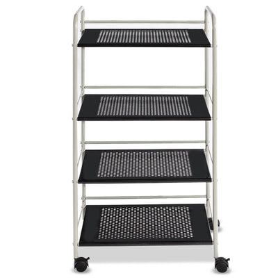 4 Tiers Rolling Cart Storage Display Rack-19.5 Inch