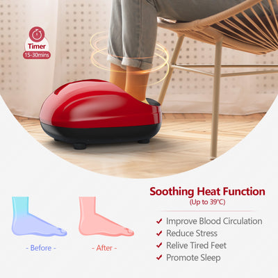 Foot Massager W/ Heat Rolling and Air Compression