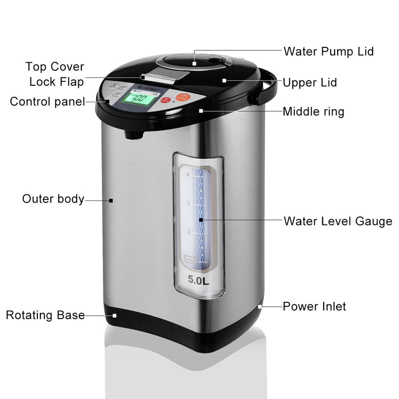 5-liter Electric LCD Water Boiler and Warmer