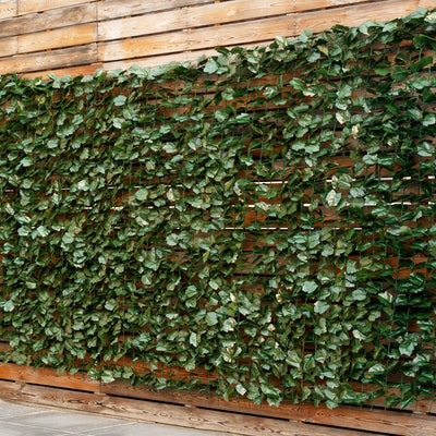 Faux Ivy Leaf Decorative Privacy Fence-59 x 95 Inch