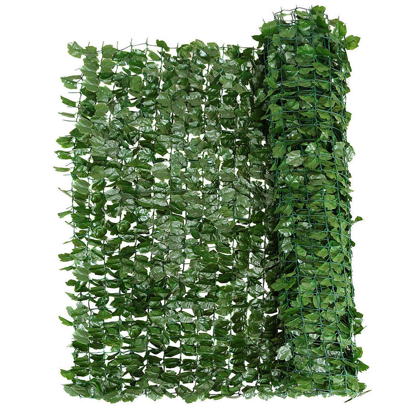 Faux Ivy Leaf Decorative Privacy Fence-59 x 95 Inch