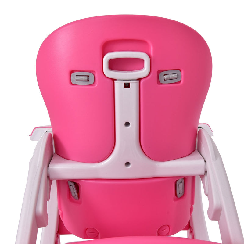 3 in 1 Convertible Play Table Seat Baby High Chair-Pink