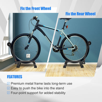 Bicycle Bike Floor Parking Storage Stand Display Rack