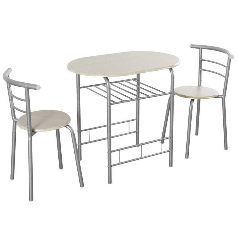 3-Piece Space-Saving Bistro Set for Kitchen and Apartment