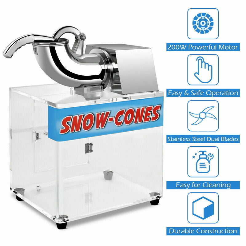 Electric Snow Cone Machine Ice Shaver Maker