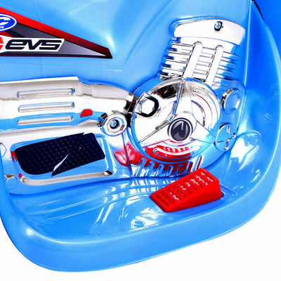 6V Powered 3 Wheels Kids Electric Ride-on Toy Motorcycle-Blue