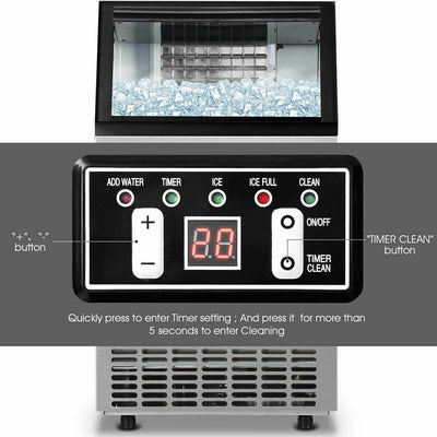 Portable Built-In Stainless Steel Commercial Ice Maker