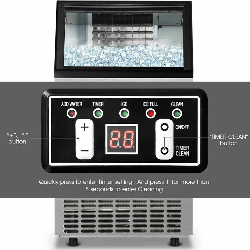 Portable Built-In Stainless Steel Commercial Ice Maker