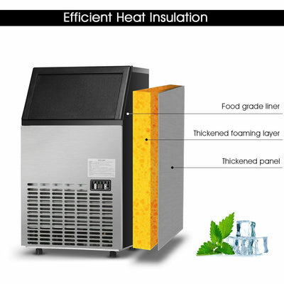 Portable Built-In Stainless Steel Commercial Ice Maker