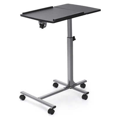 Adjustable Angle Height Rolling Laptop Table