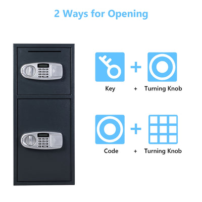 Digital Safe Box with 2 Doors