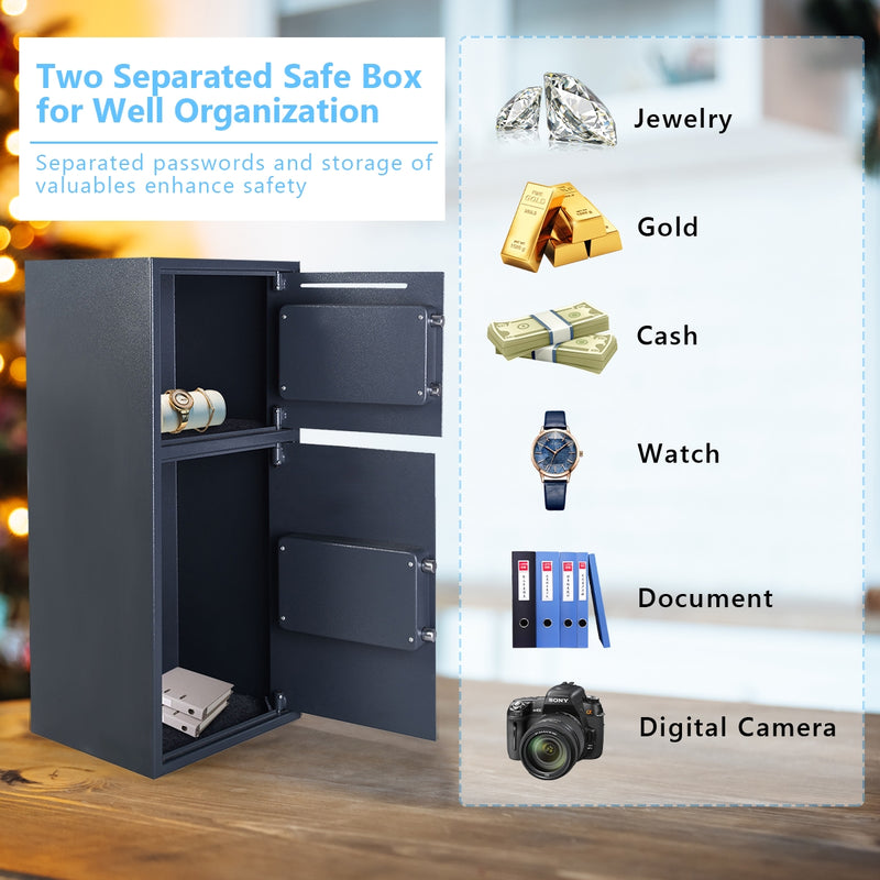 Digital Safe Box with 2 Doors