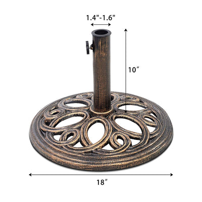 23-lbs 17 3/4 Inch Round Umbrella Base Stand