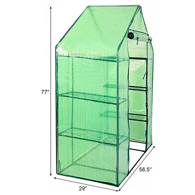 Mini Portable 4 Tier 8 Shelves Walk-in Plant Greenhouse