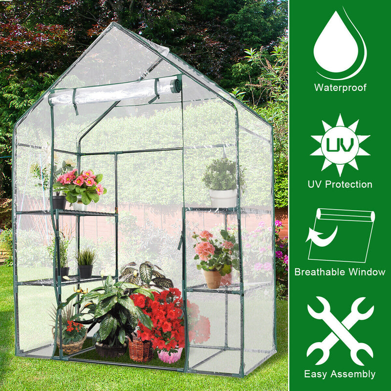 Portable Outdoor 4 Shelves Greenhouse