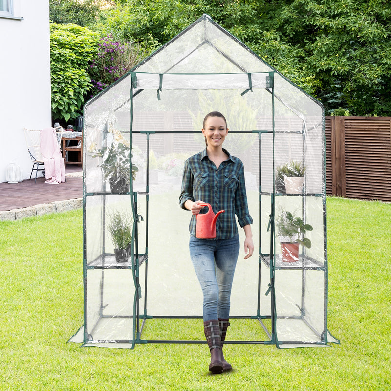 Portable Outdoor 4 Shelves Greenhouse