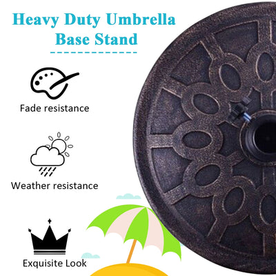 30lbs 18 Inch Heavy Duty Outdoor Patio Market Umbrella Base