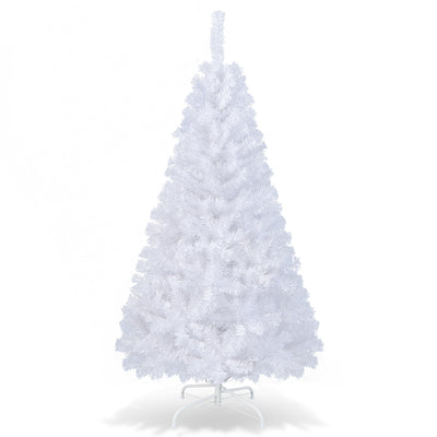 5 ft White Artificial PVC Christmas Tree with Solid Metal Stand-5 ft