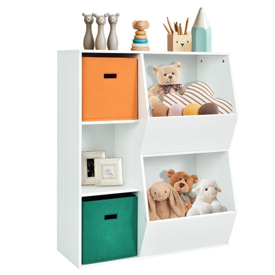 Kids Toy Storage Cabinet Shelf Organizer-Multicolor