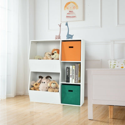 Kids Toy Storage Cabinet Shelf Organizer-Multicolor