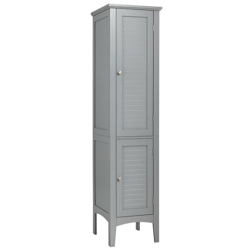 Freestanding Bathroom Storage Cabinet for Kitchen and Living Room-Gray