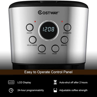 12-cup Programmable Coffee Maker with  LCD Display