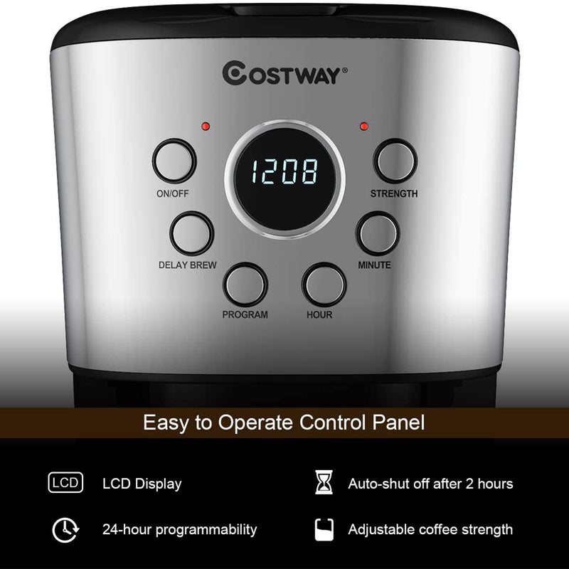 12-cup Programmable Coffee Maker with  LCD Display