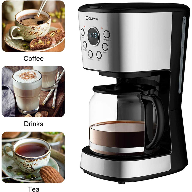 12-cup Programmable Coffee Maker with  LCD Display