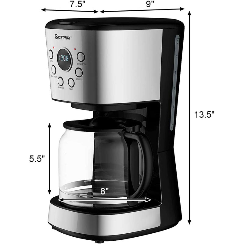 12-cup Programmable Coffee Maker with  LCD Display