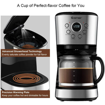 12-cup Programmable Coffee Maker with  LCD Display