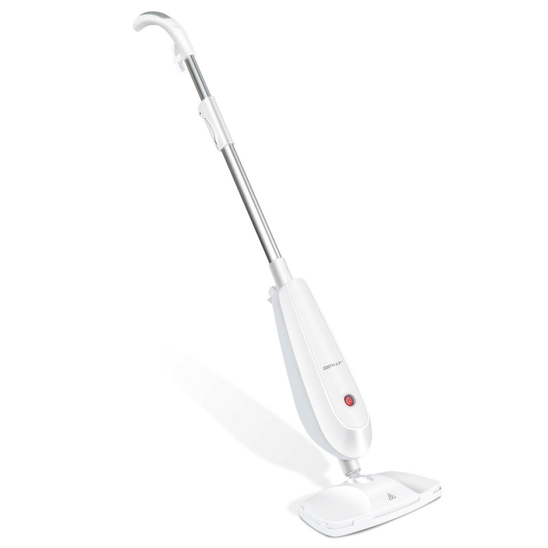 1100 W Electric Steam Mop with Water Tank for Carpet-White