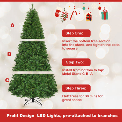 Artificial Premium Hinged Christmas Tree-8 ft