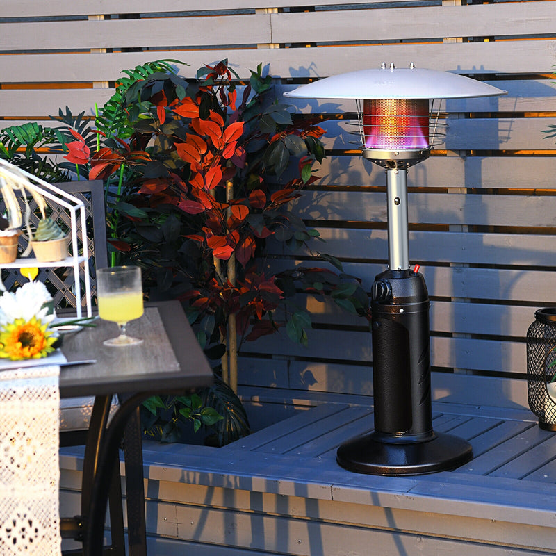 11 000 BTU Portable Tabletop Propane Patio Standing Heater