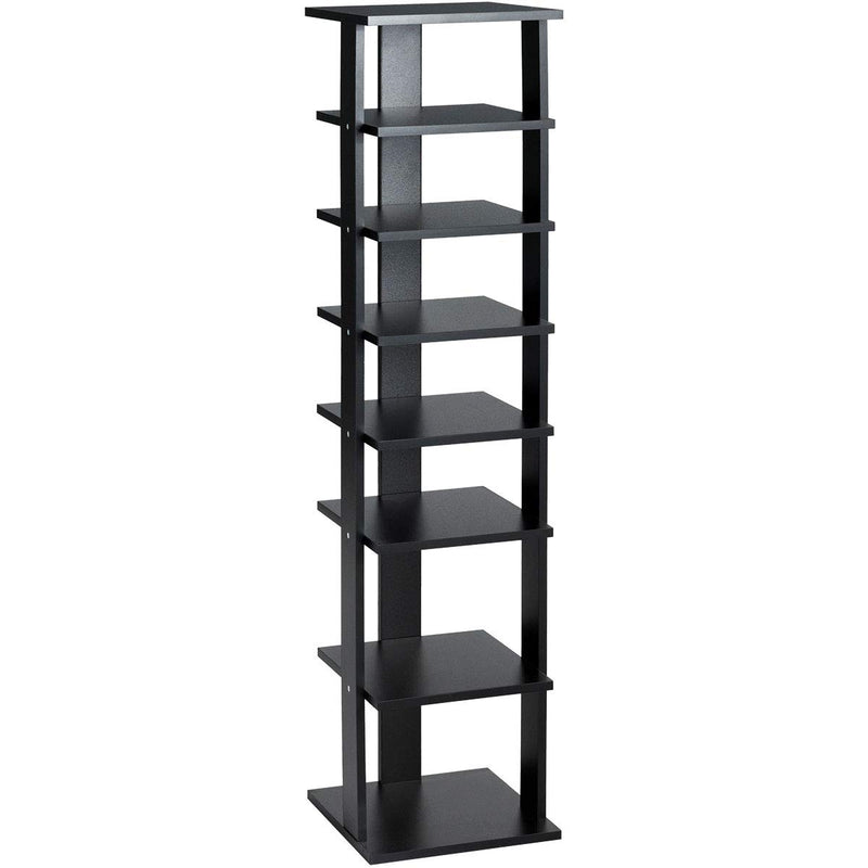 7-Tier Shoe Rack Practical Free Standing Shelves Storage Shelves-Black